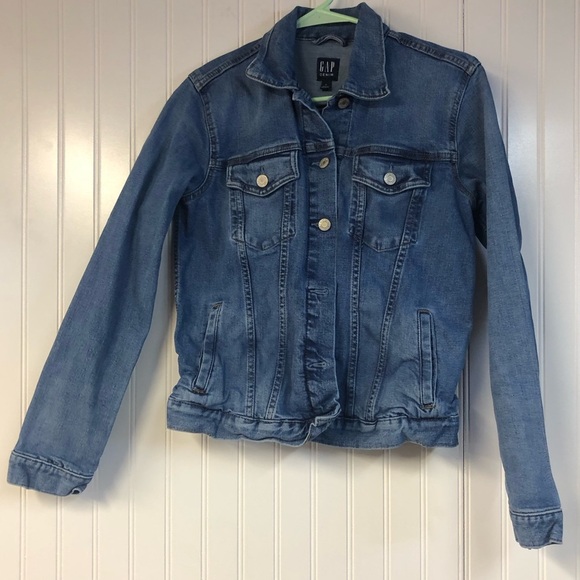 GAP Jackets & Blazers - Gap Button Close Long Sleeve Denim Jean Jacket Size Medium Pockets Medium Wash